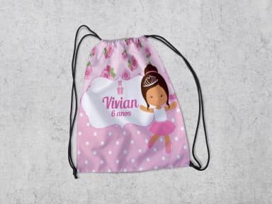 Mochilinha Personalizada da Bailarina
