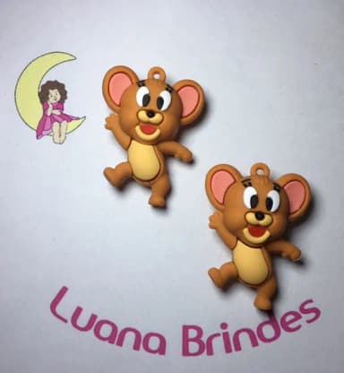 Pingente Jerry Emborrachado 3d/5,5 cm Pct C/2un