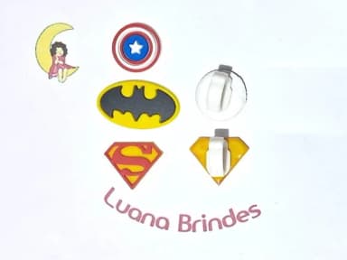 Mini Simbolo Herois C/adaptador pra Tênis Pacote C/6 Unidade