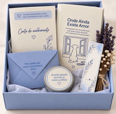 Caixa de Acolhimento Luto Pet Personalizada | Presente para Perda de Pet