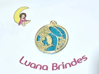 Pingente Nossa Senhora de Acrílico C/e V a 4cm Pct C/5 Unid