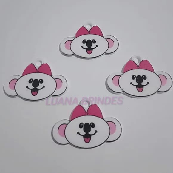 Pingente Lilica de Acrílico Uv Personagem Pct c/ 6 Unidades