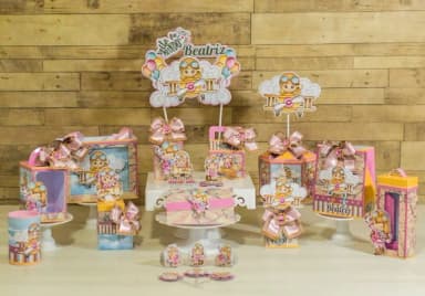 Kit 30 Lembrancinhas Aviador Rosa