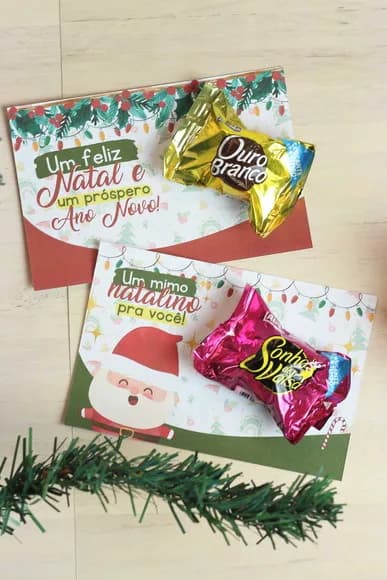 Card para Bombom Natal - Não Acompanha Bombom
