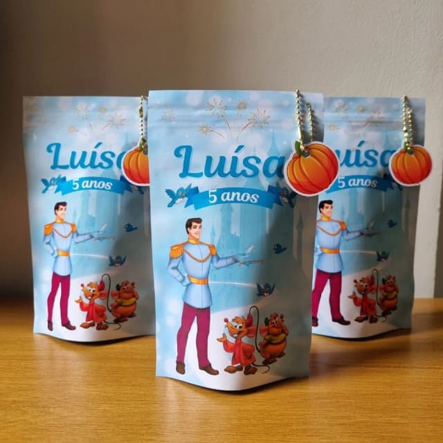 Saco Zip Lock 12x20 Lembrancinha o Príncipe Encantado