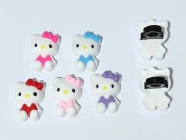Ponteira P/lápis Hello Kitty 3cm Pacote com 5 Unidades