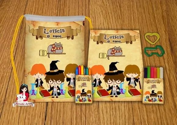 Kit Passatempo Personalizado na Mochila Harry Potter
