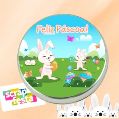 Latinhas Personalizadas Festa Páscoa Cute