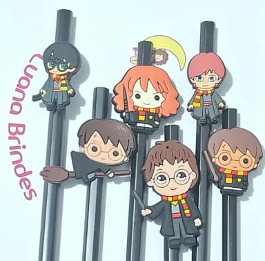 Lápis com Ponteira Harry Potter Pacote com 6 Unidades