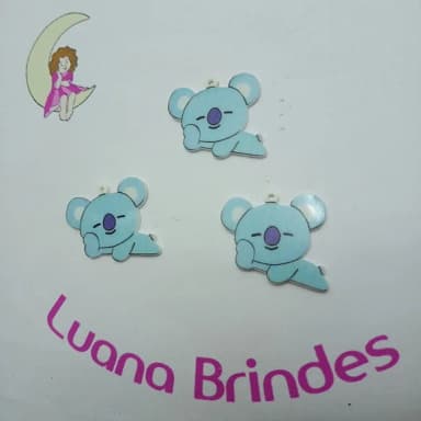Pingente Kpop Bts Koya de Acrílico Uv 3,5cm 5 Unidades