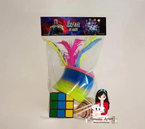 Kit Brinquedos Retrô Tema Vingadores Ultimato