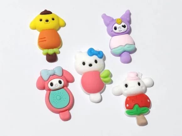 Aplique Turma da Hello Kitty Pacote com 10 Unidades