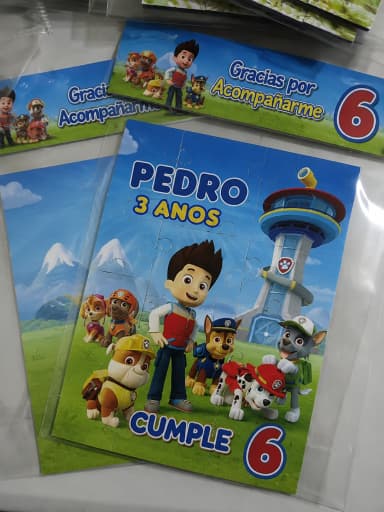 Quebra cabeça Personalizado da Patrulha Canina