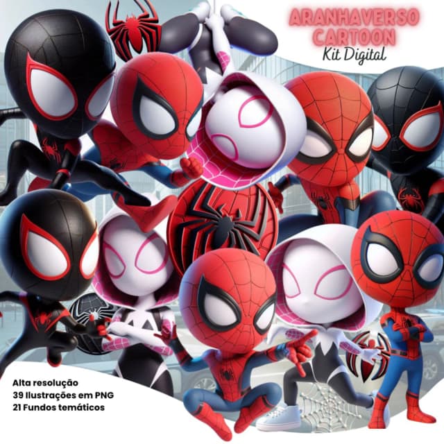 KIT DIGITAL HOMEM ARANHA 12
