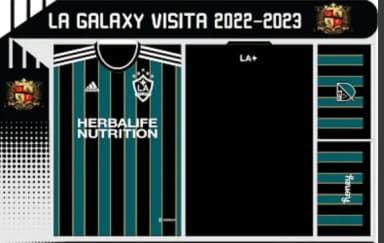 Vetor Camisa Do Galaxy Visita 2022/2023
