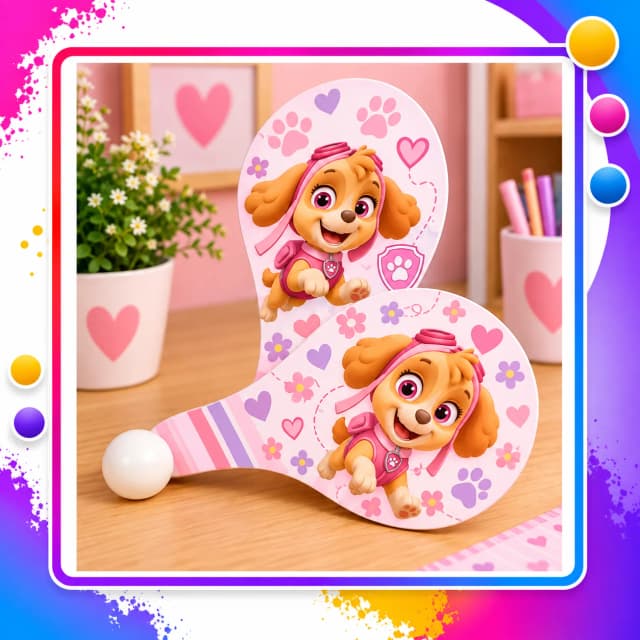 Kit Raquete Personalizada Todos os Temas – Diversão Infantil