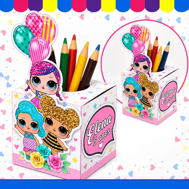Caixa Kit Colorir - Qualquer Tema