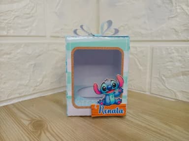 Caixa com Pote para Nutella Stitch