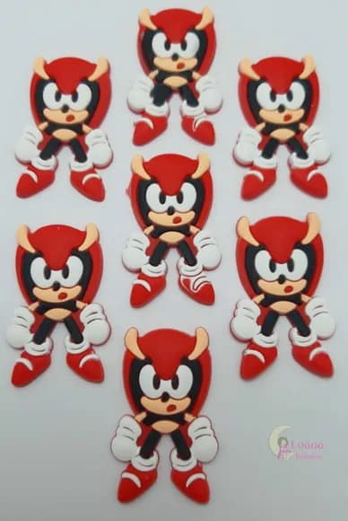 Aplique Personagem Sonic Pct