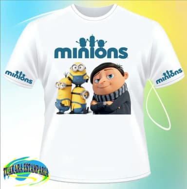 Camiseta Minions E Gru 03