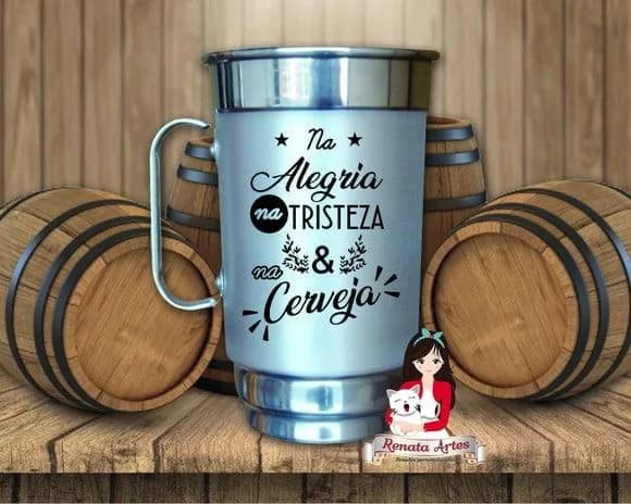 Caneca de Chopp Personalizada Casamento 500 ml