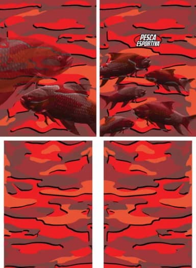 Arte Estampa Camisa Pesca-mod-0229