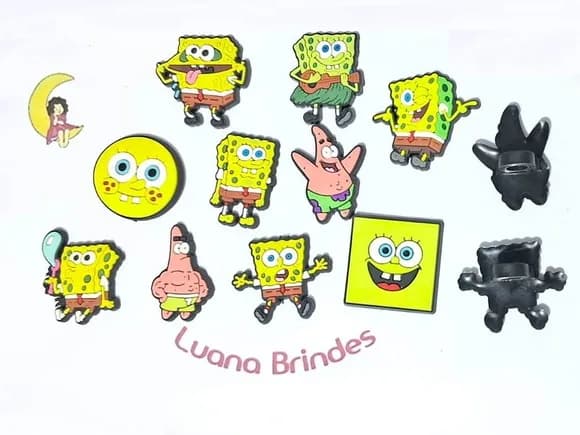 Ponteira P/lápis Bob Esponja Pacote com 10 Unidades