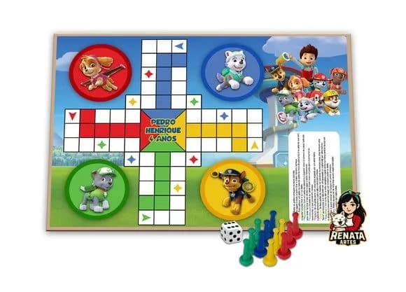 Jogo de Ludo Personalizado Patrulha Canina