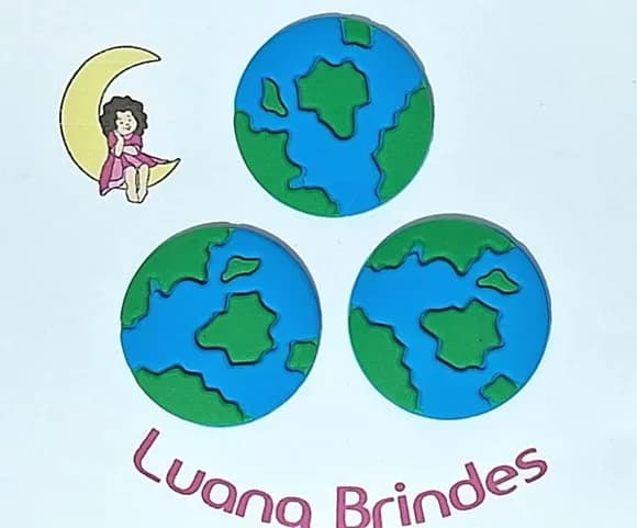 Aplique Planeta Emborrachado Pacote com 6 Unidades