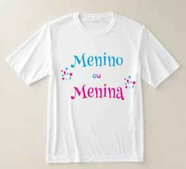 Camiseta Chá Revelação Menino ou Menina