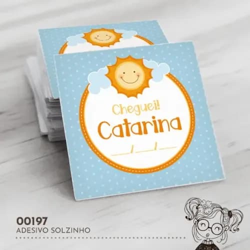 Adesivo Quadrado Solzinho - 00197