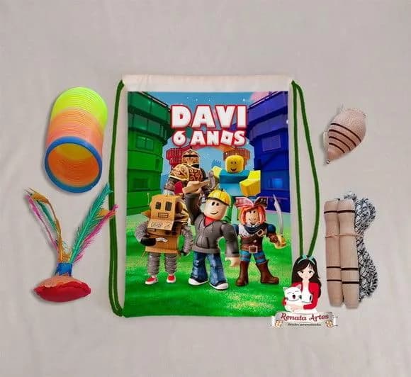 Mochila Boa Infância Tema Roblox