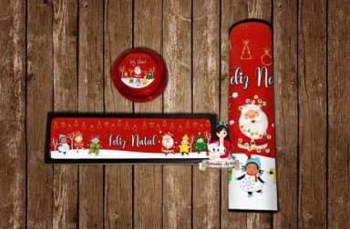 Kit Jogos Personalizado de Natal Novo
