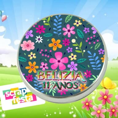 Latinhas Personalizadas Encanto Flores
