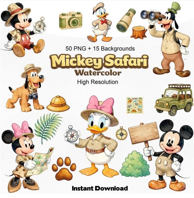 KIT DIGITAL MICKEY SAFARI 10