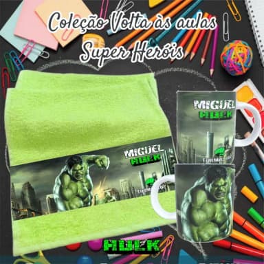 Kit Toalhinha com Garrafa Personalizada