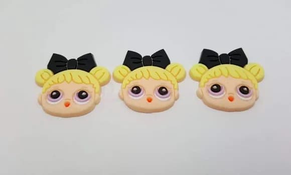 Aplique da LOL Curious QT Emborrachado de 3cm