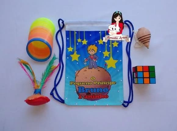 Mochila Brinquedos Retrô Tema Pequeno Príncipe 2