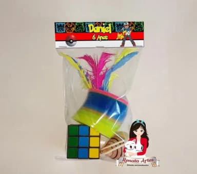 Kit Brinquedos Retrô Personalizado Tema Pokémon