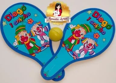Raquetes de Ping Pong Tema Patati e Patatá