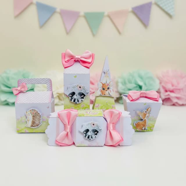 Kit 60 Lembrancinhas bosque Encantado Menina