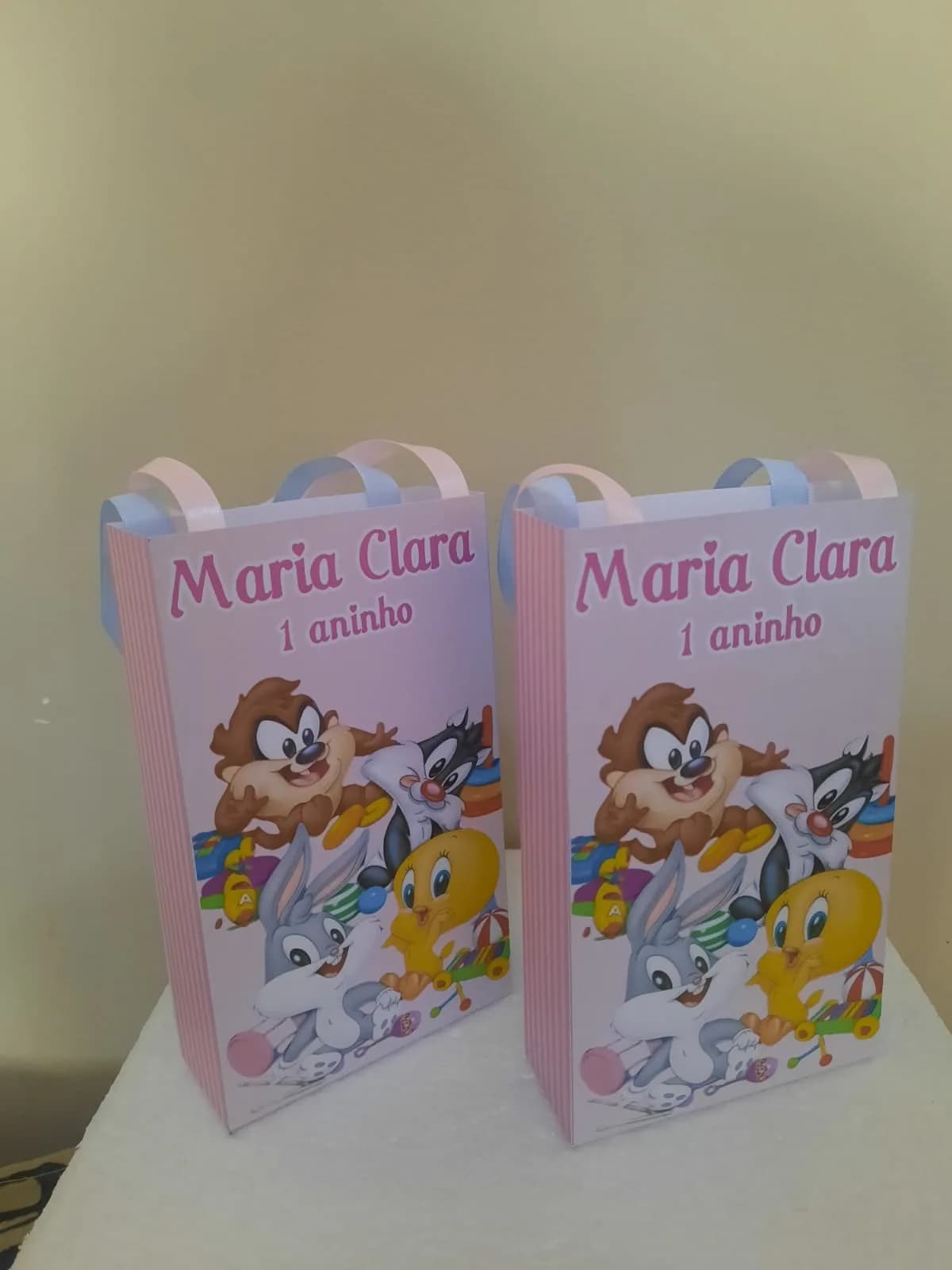 Sacolinhas Personalizadas Baby Looney Tunes para Lembrancinhas