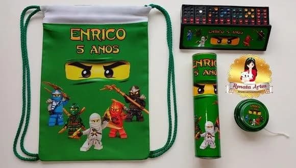 Ninjago - Kit Jogos na Mochila Ninjago Verde