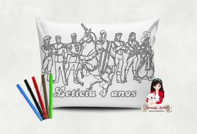 Almofada Pinte e Lave Principes