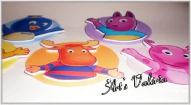 Aplique Adesivo no Eva - Backyardigans
