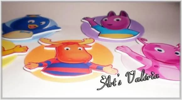 Aplique Adesivo no Eva - Backyardigans