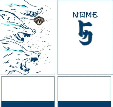 Arte Vetor Camisa Interclasse Lobo Mod-122