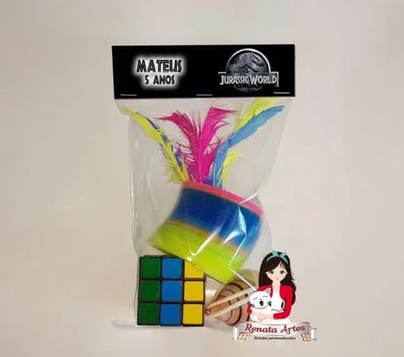Kit Brinquedos Retrô Personalizado Tema Jurassic World
