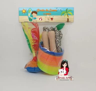 Kit Boa Infância Personalizado Praia Surf