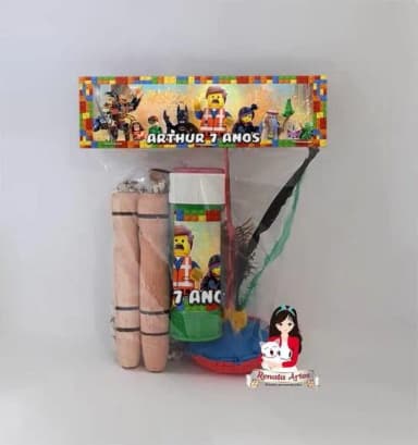 Kit Lembrancinha com Bolha de Sabão Lego Movie